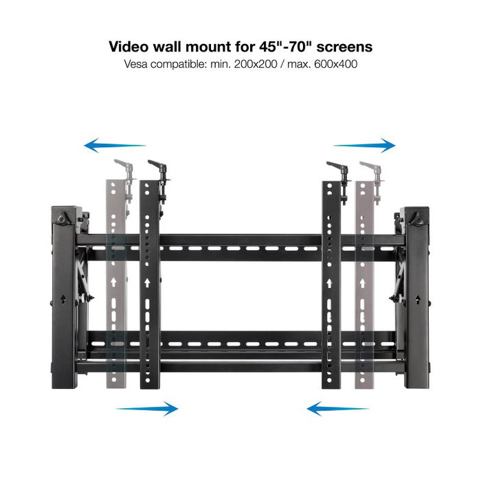 Tooq Soporte de Pared para Videowall TQVW4570T para TV de 45-70 pulgadas Tooq Soporte de Pared para Videowall TQVW4570T para TV de 45-70 pulgadas